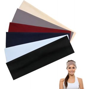 6 Pcs Bandeaux De Sport Pour Femmes, &Eacute;lastiques, Antid&eacute;rapants & Absorbants De Sueur Parfaits Pour Yoga, Course, Entra&icirc;nement Multicolores, Confortables & Stylish - Neuf