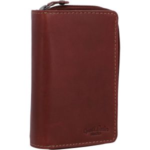 CMJAAGUR-Cuir Studio - Portefeuille En Cuir &iquest;Maddox&iquest; Porte-Monnaie Porte-Cartes Homme Ou Un Xe Marron Fonc&eacute; 2A61-22-6[M919] - Neuf