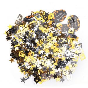 Confettis de table pour fete d'anniversaire, accessoires de decoration de vetements a faire soi-meme (600 confettis pour fete d'anniversaire de 13 ans, 12 cartes en papier d'anniversaire de 500 g) - Neuf