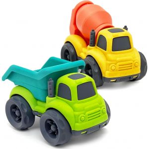 ERYI-Camion Enfant Jouet Bebe 1 An Garcon, Lot De 2 Camion Benne & Toupie Jouet Voiture Bebe 1 2 Ans Garcon, Engins De Chantier Jouet Garcon Cadeau Enfant Bebe 1 2 3 Ans Garçon - Neuf