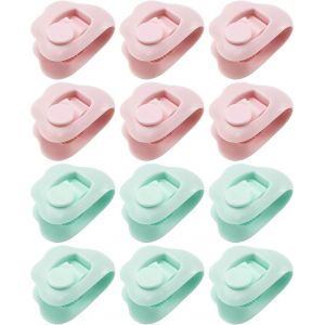 12 Pcs Housse De Couette Clips Housse De Couette Clips De Fixation - Antidérapant Drap De Lit Clip De Couette - Pince De Couette,Rideaux,Patchwork Empêche De Couette De Se Déplacer - Neuf