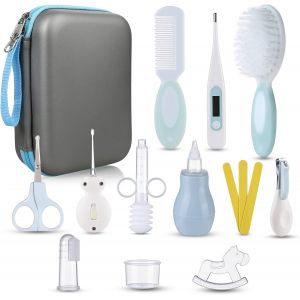 Bnhgc-15pcs Trousse De Soin Bébé Naissance Set De Toilette Bébé Confort Sans Bpa Non Toxique Thermomètre/Lime À Ongles/Cuillère À Oreille Et D'autres Accessoires Pour Le Voyage/À La Maison - Neuf