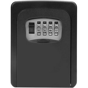 Coffre-fort &agrave; cl&eacute;s &agrave; combinaison &agrave; 4 chiffres - Bo&icirc;te &agrave; cl&eacute;s murale &eacute;tanche - Armoire &agrave; cl&eacute;s de s&eacute;curit&eacute; &eacute;tanche pour garage, &eacute;cole, maison de rechange, noir - Neuf