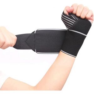 1 Morceau De Sports De Bracelet Et Gris Palm Bandage, Anti-Entorse De La Ceinture, Le Matériel De Protection Pour Le Fitness, Volley-Ball, Basket-Ball, Musculation, Haltérophilie P - Neuf