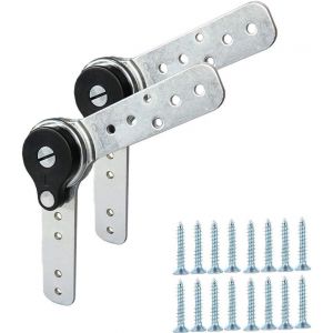 2 x Meubles Charni&egrave;re &agrave; Angle R&eacute;glable Fonction de R&eacute;initialisation Automatique R&eacute;glage de L'angle de la Charni&egrave;re Robuste Ajuster le Canap&eacute;/Lit/Armoire/Inclinable 90 &agrave; 180 Degr&eacute;s - Neuf