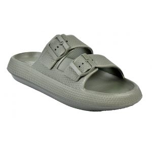 Sandales Mules Eva Boucle Mbs01468 Kaki - 42 - Neuf