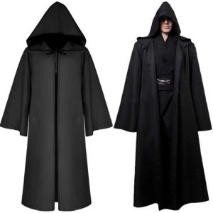Cape À Capuche Médiévale Pour Enfants, Déguisement De Vampire, De Mort, De Diable, De Sorcier, De Magicien, De Cosplay, De Carnaval Gothique (Noir) - Neuf