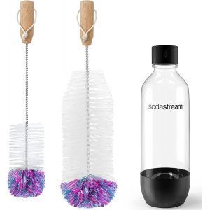 SodaStream 2 Pack Bottle Brush for 1 Litre Bottle with Wool Head Scratch-Resistant Soft and Scratch-Free Cleaning Brush for Baby Bottles,Water Bottles - Neuf