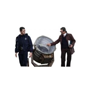 Figurine Hot Toys Mms275 - Dc Comics - The Dark Knight Rises - John Blake And Jim Gordon With Bat-Signal - Neuf