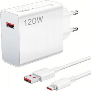 JGD-Chargeur 120W et C&acirc;ble USB C 1.5m, Chargeur Rapide Note 15 14 13 Pro Ultra Poco F6 X7 F7 mi Note 12 13 14 Pro 5G S 14t 13t POCO Pad 10T Lite, pour T&eacute;l&eacute;phone mi - Neuf