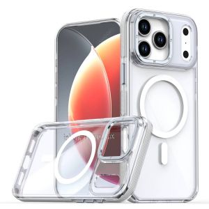 Magsafe&iquest;Coque Transparente De Luxe Antichoc Avec Charge Sans Fil,&Eacute;tui Magn&eacute;tique Pour Iphone 17 Pro Max 16 15 14 Plus 13 12 Pro Max 16e 17air.Blanc.Iphone 12 - Neuf