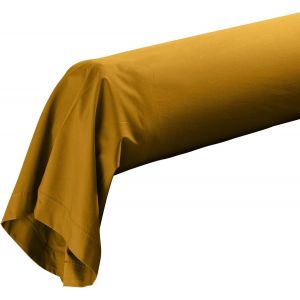 , Taie De Traversin (85 X 185 Cm) Percaline Curry, Percale De Coton - Neuf