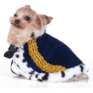 Kal-Pet Serial Lux Cape En Fourrure Bleue Pour Costume D'halloween, Costume De Roi, Reine, Prince Et Princesse, Taille Xs - Neuf