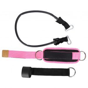 Ensemble De Bandes De Resistance Pour Les Jambes, Tube Amincissant, Salle De Sport A Domicile, Exercices De Porte, Sangles D'etirement, Rose - Neuf