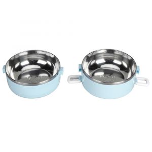(Bleu)Boîte À Lunch Thermique Boîte Isotherme Empilable Pour Aliments Chauds Ob - Neuf