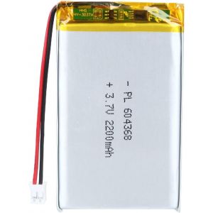 Batterie de 3,7 V 2200 mAh 604368 lithium-ion lithium-ion avec connecteur 2P-PH avec grille de 2,0 mm - Neuf