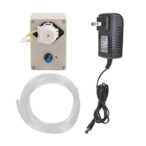 Pompe peristaltique electrique AB21 12 V/24 V, tube en silicone, vitesse reglable, pompe de titrage, pompe doseuse - Neuf