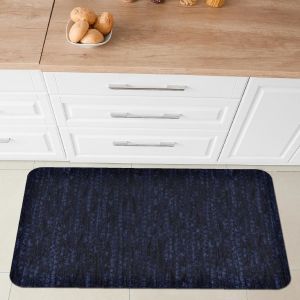 Sjzg-- Tapis De Cuisine Nancy - Antid&eacute;rapant - Lavable En Machine - Tapis Moderne En Chenille - Chemin Pour Couloir Et Cuisine - Doux Et R&eacute;sistant - Fabriqu&eacute; En Italie - Bleu - 50 X 75 Cm - Neuf