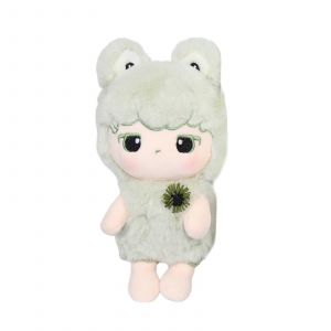 Poupée En Peluche Douce Et Mignonne Avec Chapeau Et Vêtements D'animaux Pour Enfants, Garçons Et Filles, Cadeau D'anniversaire Ou De Fête - Neuf