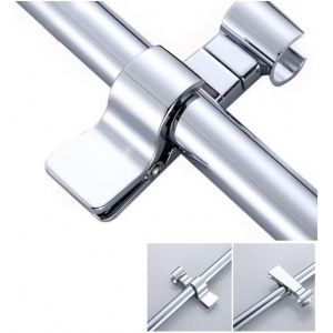 JGD-Pommeau de douche r&eacute;glable pour barre coulissante, support de douche universel de 19 &agrave; 25 mm, support de guidage de t&ecirc;te de t&ecirc;te rotatif &agrave; 360 degr&eacute;s pour pulv&eacute;risateurs (m&eacute;tal massif) - Neuf