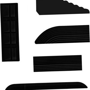 Rampe de seuil noire pour aspirateurs robots (lot de 4) - Neuf