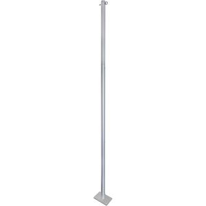 Ulteronixshop-m&acirc;t de voile solaire - poteau de voile d'ombrage - m&acirc;t en acier - barre de support - inoxydable - hauteur de m&acirc;t max. 243 cm - Neuf