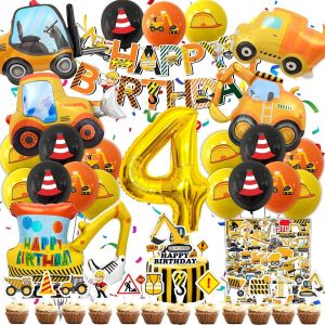 AYUHR-Decoration Anniversaire Pompier 3 Ans, Kit Deco Fete Garcon, XXL Flamme Ballon Aluminium Rouge, Déco Fete Enfants Ballon Bannière Decoration Gateau Autocollant (Anniversaire Pompier Enfants 3 A - Neuf