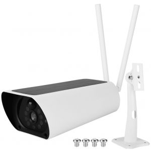 Camera de securite exterieure solaire IP Wifi HD 200 W 1080p, sans fil, a economie d'energie, vision nocturne - Neuf