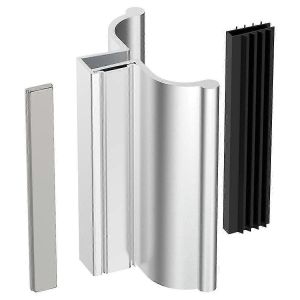 Aimant de porte de douche 3 pouces poignée de porte de douche sans cadre - Neuf
