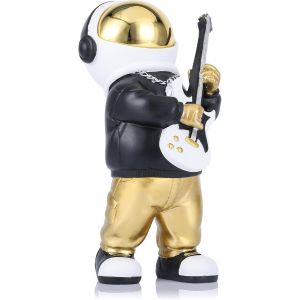 Décoration créative d'astronaute, cadeau pour enfants, statue d'astronaute dorée pour la décoration de chambre et de chambre d'homme, cadeau pour les amateurs de culture hip-hop - Neuf
