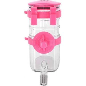 Bouteille D'eau De Caisse Pour Chien Bouteille D'eau Pour Chiot Suspendue Fontaines D'eau Pour Chat Pour Cage Distributeur D'eau Portable Pour Chien Avec Alimentation Automatique Wa - Neuf