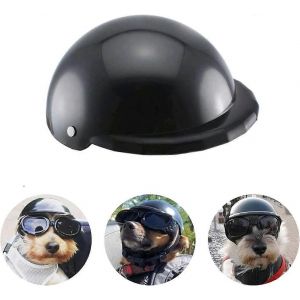 Casque Pour Chien R&eacute;glable Casque De Moto Pour Chien Casquette De Casque De V&eacute;lo Pour Chats / Petits Chiens - Neuf