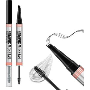 KAL-2 En 1 Stylo À Sourcils Et Gel Transparent Pour Sourcils, Crayon À Sourcils Pour Microblading Et Mascara Transparent Pour Sourcils Et Cils, Définition Des Sourcils Pour Un Aspect Naturel. - Neuf