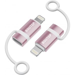 TRAHOO-[Certifi&eacute; Apple MFi Adaptateur USB C vers Lightning 36W pour Une Charge Rapide Compatible avec iPhone, iPad - [2 Paquet, Rose] - Neuf