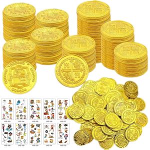 100 Pi&egrave;ces D'or En Plastique,Pirate Pi&egrave;ces D'or Enfants,Anniversaires,Pochettes Surprise,Surprise De P&acirc;ques,Pour Les Enfants Ou Faveur De F&ecirc;te - Neuf