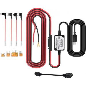 Inrigorous Dash Cam Cable Kit,Universal 3M Power Cable Kit,12V 24V to 5V Power Cable Kit with Fuse for - Neuf