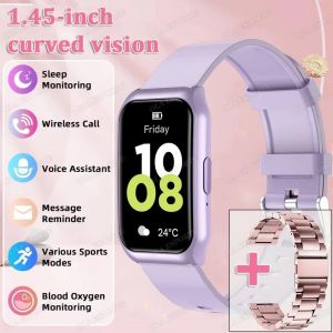 Montre Intelligente 1.45 Pouces Hd Amoled &Eacute;cran Bluetooth Appel Smartwatch Fr&eacute;quence Cardiaque Surveillance De La Sant&eacute; Du Sommeil Montres De Sport Pour Hommes Femmes.Purple18Szstrap. - Neuf