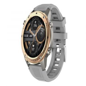 Montre Connect&eacute;e &Eacute;cran Couleur 1.43 Pouces Appel Bluetooth Sant&eacute; &Eacute;tanche 5atm Or Yonis - Neuf