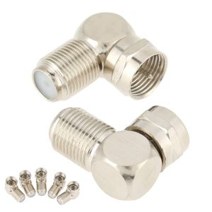 say Connections - Plaque murale coaxiale coud&eacute;e 5 x 3 x 2 - 5 pi&egrave;ces antenne TV m&acirc;le vers type femelle &agrave; angle droit - Neuf