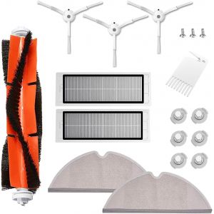 Pièces De Rechange Pour Xiaomi Roborock S50 /S51 /S55 /S5 Max /S6 /S60 /S65, Kit D'Accessoires Pour Roborock S5 Max, 1 Brosse Principale, 2 Hepa Filtre, 2 Chiffons De Nettoyage[SSE7110696] - Neuf