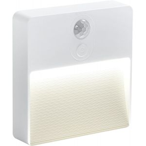 Veilleuse À Détecteur De Mouvement, [Lot De 2] Veilleuse Led Pile, Auto/On/Off, Veilleuse Enfant, Chaud/Blanc/Mixte, Veilleuse Led Pour Couloir, Escalier, Cuisine, Penderie, Salon - Neuf