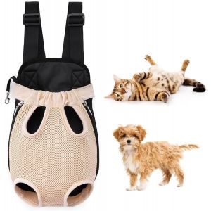 Yemaesre-Sac De Transport Réglable Pour Chien - Peut Être Tourné Vers L'avant Et L'arrière - Sac À Dos Respirant - Convient Pour La Randonnée En Plein Air - Pour Chiens Et Chats De Petite Et Moyenne - Neuf
