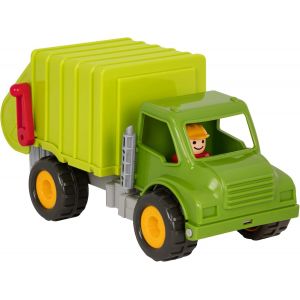 Camion À Ordures-Camion De Ramassage Des Ordures Et De Recyclage-Camions Classiques Pour Tout-Petits-Jouet De Construction Pour Enfants-Roues En Caoutchouc Souple-18 Mois Et + - Neuf
