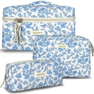 Trousse De Toilette Femme Voyage,Trousse Maquillage,Matelass&eacute;e Trousse Toilette Xl,Pochette Maquillage Grande Capacit&eacute; Voyage Motif Floral Pour Femme Fille - Neuf