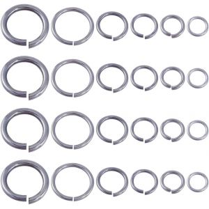 Eryi-1 Boîte De 120 Anneaux Ouverts 304 Anneaux Ouverts En Acier Inoxydable 10-20 Mm Grands Anneaux Toriques Anneaux De Connexion Pour La Fabrication De Bijoux Accessoires Boucles D'oreilles Bric - Neuf