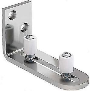 Guide de sol réglable Guide de bas de mur/porte pour porte coulissante en bois en acier inoxydable - Neuf