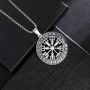 Qualit&eacute; &Agrave; La Mode M&eacute;daille Collier Pendentif Bateau Pirate Boussole Personnalit&eacute; Homme Collier Pendentif Hip Hop Bijoux Tendance Bijoux - Neuf