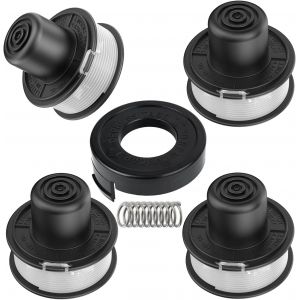 MEVRONISSHOP-A6226 Bobines de Fil de Rechange, 1 x Capuchon de Rechange pour Black & Decker Coupe Bordures Filaire GL250 / GL310 / GL360 / GL360SB - Neuf