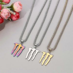 Mode Nouveau Hip Hop Diable Griffe Pendentif Collier Tendance Hommes Et Femmes Couples Sauvages Colliers Bijoux Cadeaux-Xinhan - Neuf