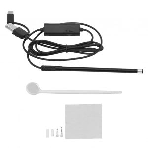 XYONG Kit endoscope 3 en 1 5,5 mm, otoscope haute definition 1,3 MP pour nettoyer le cerumen avec 6 lumieres - Neuf